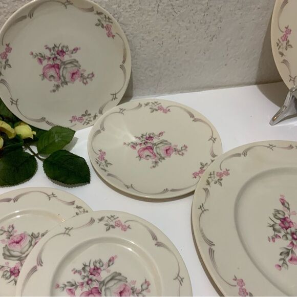 Castleton China U.S.A Belrose 6.25" Bread And Butter Plates Set Of 3 - Picture 8 of 10